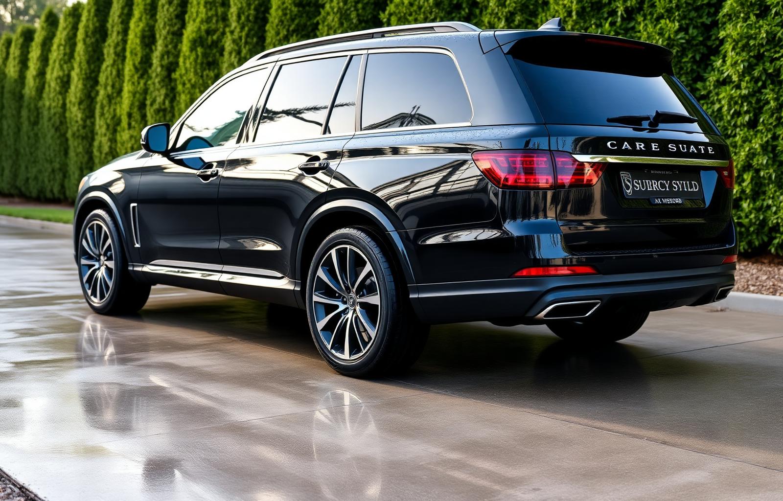 Freshly detailed luxury SUV